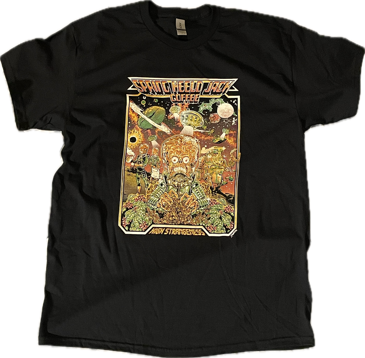 HIGH STRANGENESS SHIRT SpringHeel'd Jack Coffee